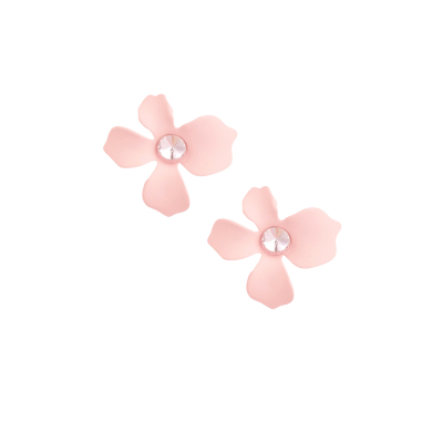 Oorbellen zomerbloem roze