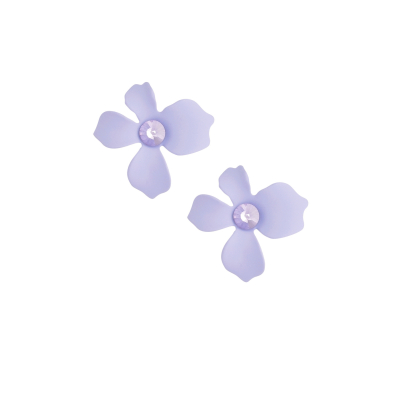 Oorbellen zomerbloem lila