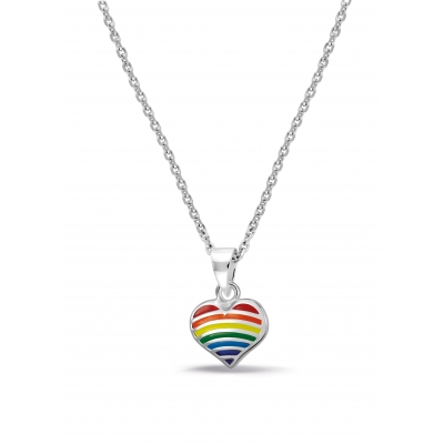 Ketting regenboog hartje