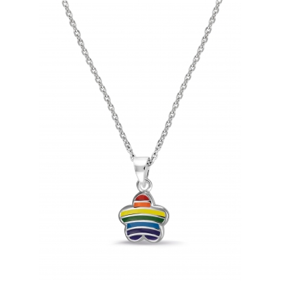 Ketting regenboog bloem