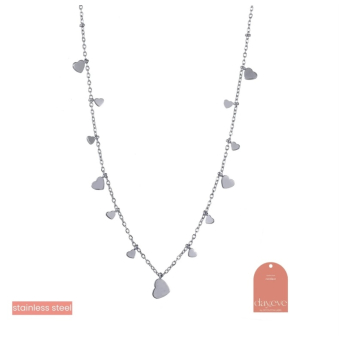 Hearts on the side Necklace - RH