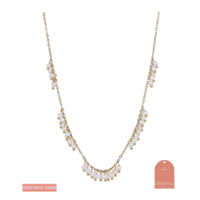 Lots of Pearl Necklace - 14K