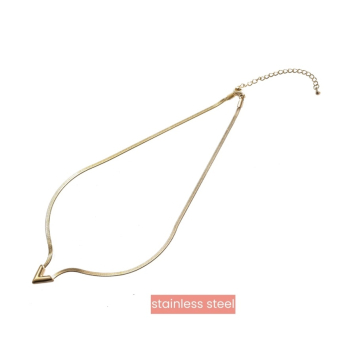 Chunky V Necklace - 14K