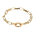 Armband Square Chain goud.