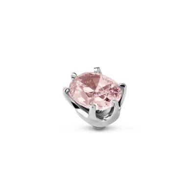 Melano Twisted Celebration Steentje Morganite zilver.