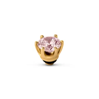 Melano Twisted Anniversary Steentje Morganite goud.