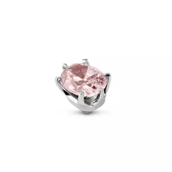 Melano Twisted Celebration Steentje Morganite zilver.